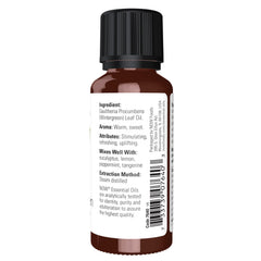 NOW Foods Wintergreen Oil in a diffuser releasing a warm uplifting aroma