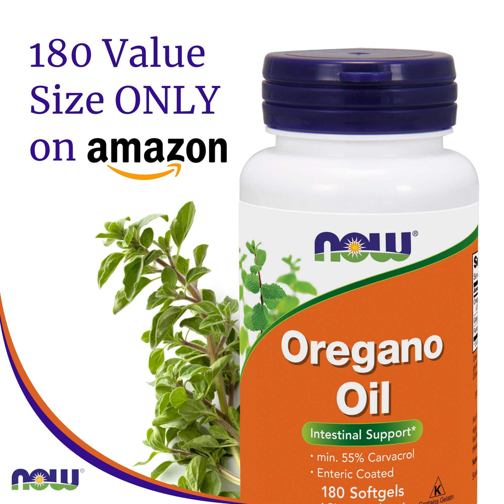 NOW Foods Oregano Oil label shows kosher certification for trusted dietary supplement