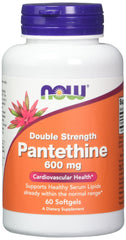 NOW Foods Pantethine 600 mg bottle front for cardiovascular support