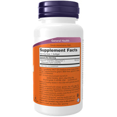 NOW Foods Ubiquinol 100 mg softgels offer convenient daily support