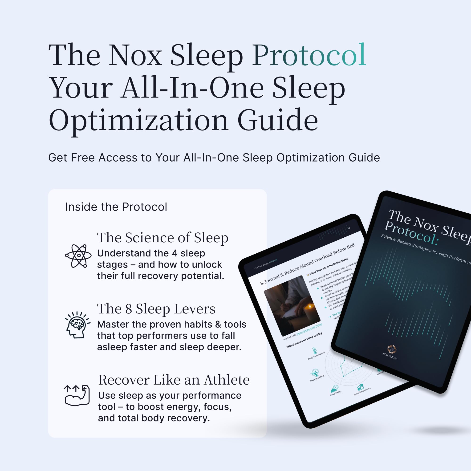 Nox Sleep blackout mask travel-ready for nightly use.