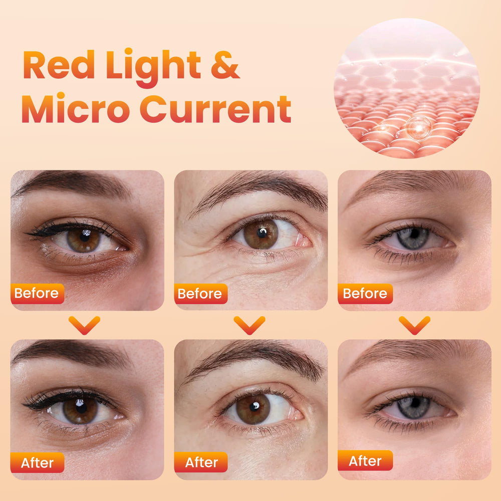 Npccto ultra-lightweight eye massager at 1.58 oz is portable for travel.