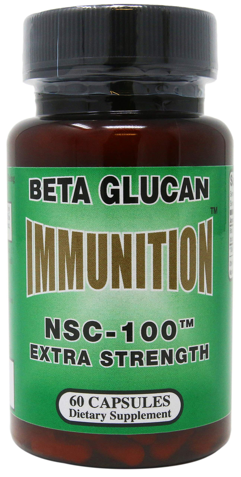 NSC 100 Beta Glucan bottle for easy daily immune support
