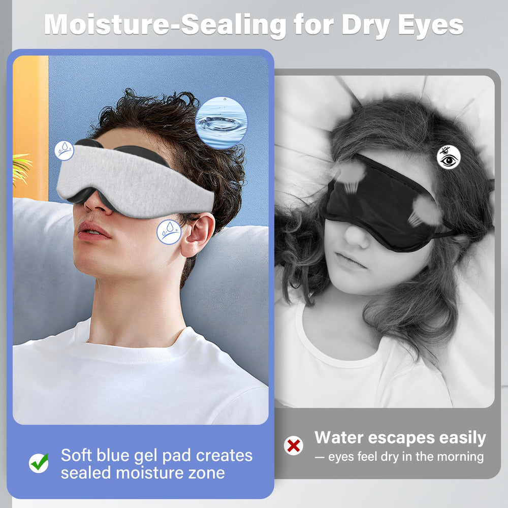 NSONER 100% blackout sleep mask blocks light for restful naps