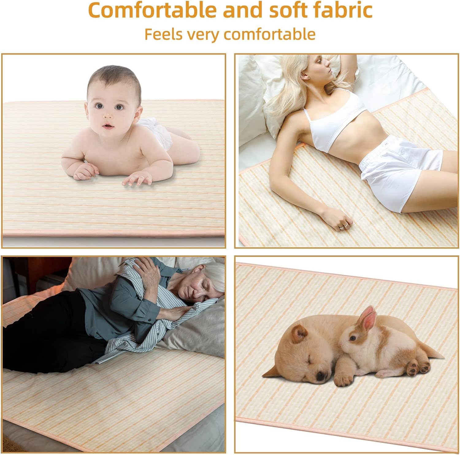 Ntoaujao bed pad four-layer absorbent design in use