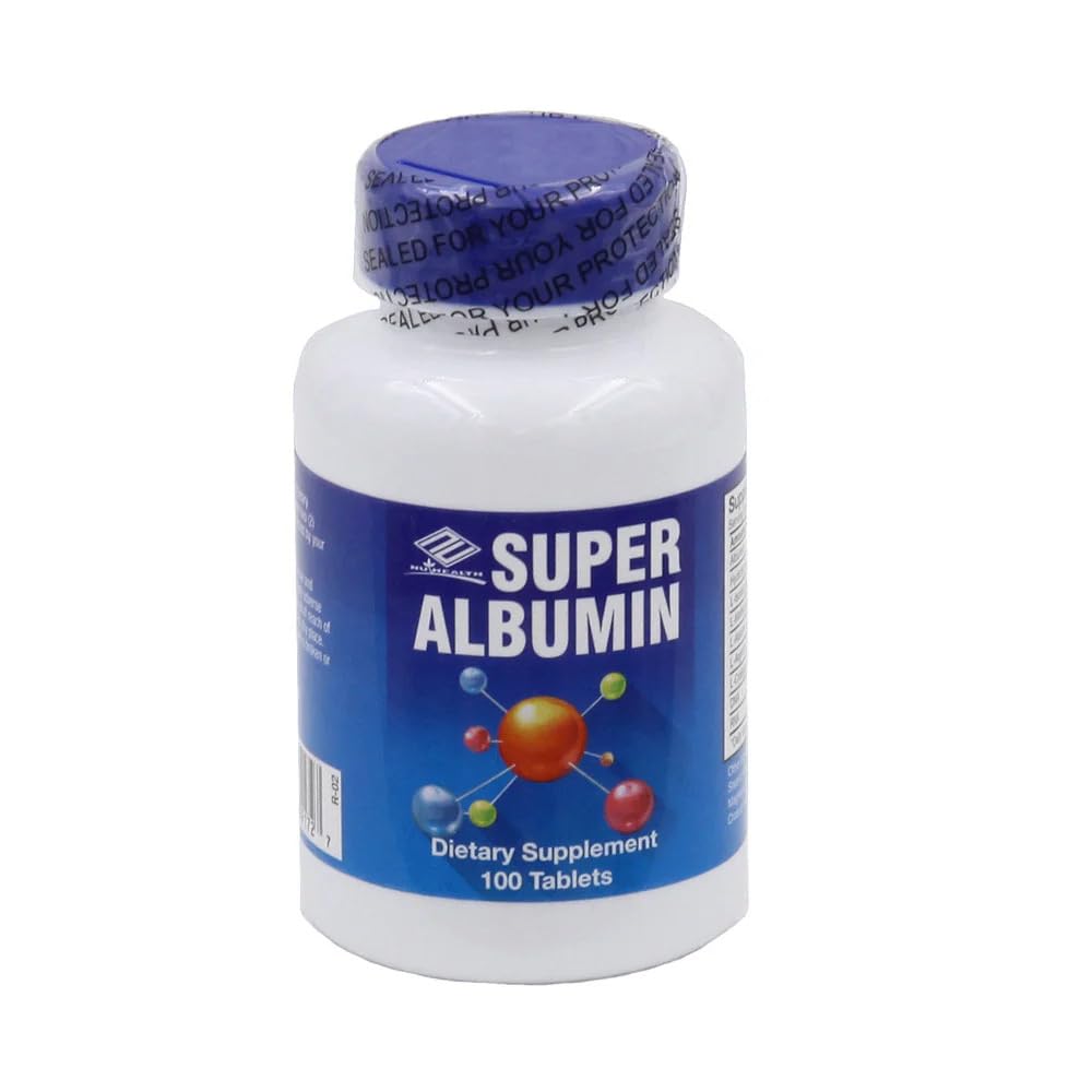 Nu-Health Super Albumin bottle for daily fluid balance support