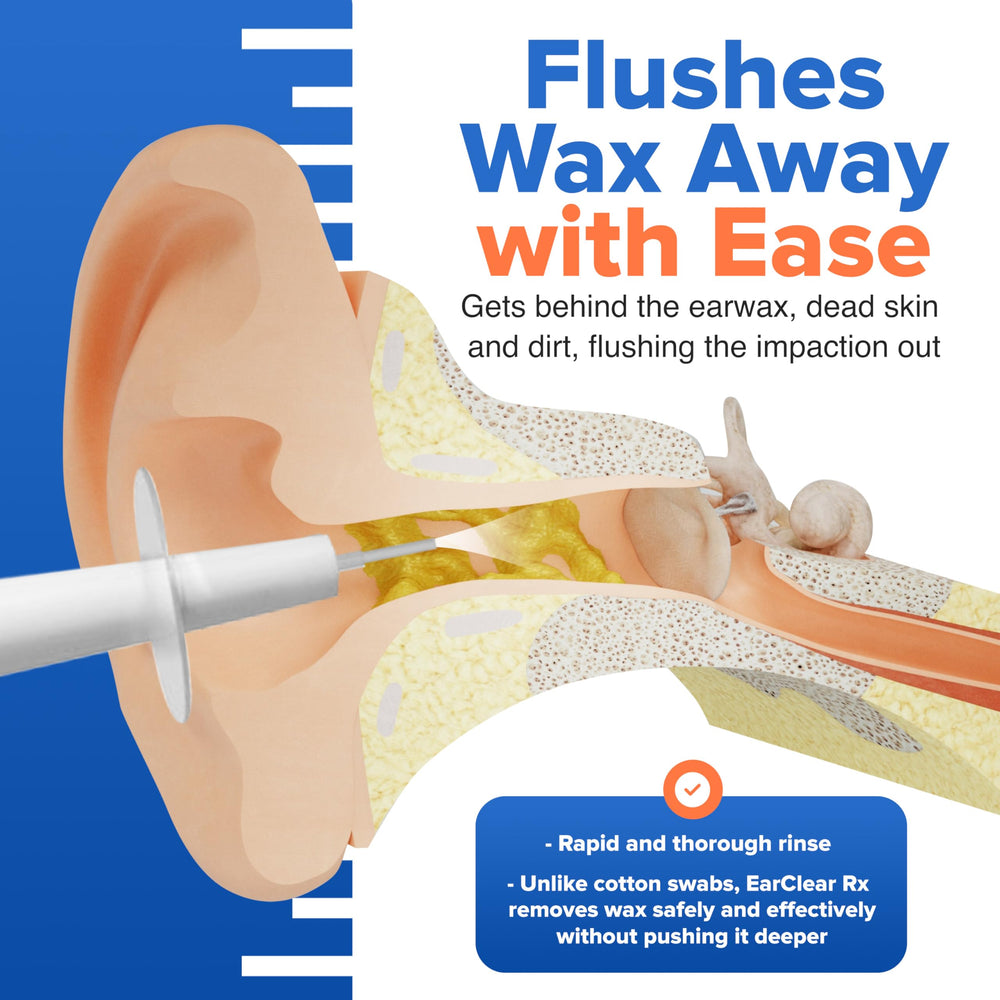 Nuance EarClear Rx Kit flexible tips offer gentler cleaning.