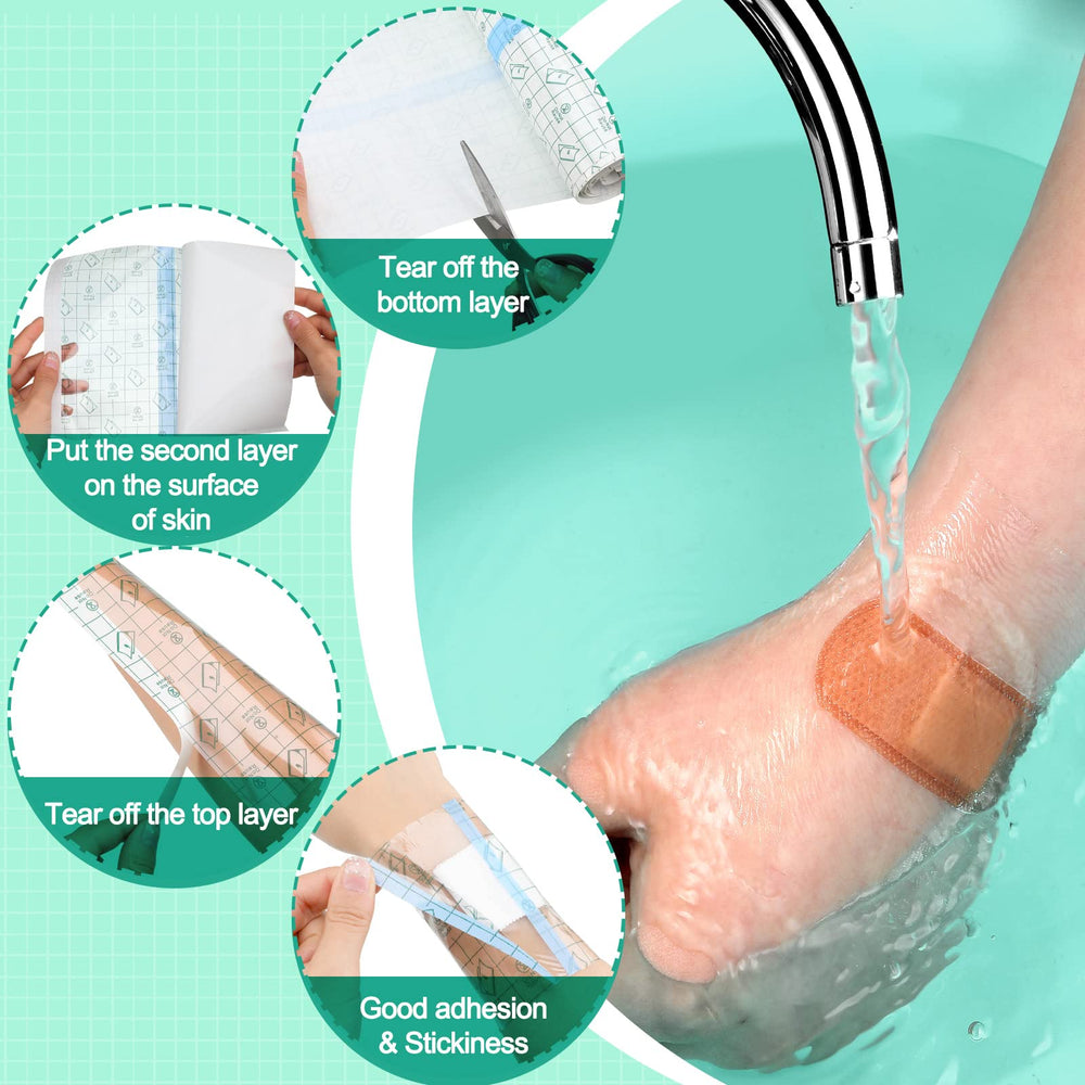 Nuanchu 8-inch transparent stretch tattoo bandage offers breathable flexibility for active days
