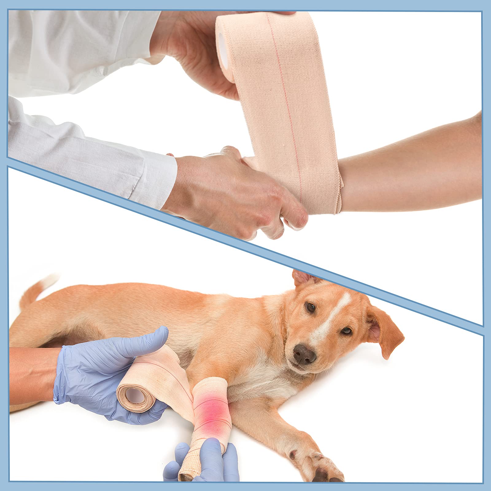Nuanchu animal-friendly bandage beige, protects wounds while allowing movement for pets.