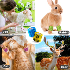 Nuanchu bandage wrap with animal-print pattern offers quick, painless wrapping for pets