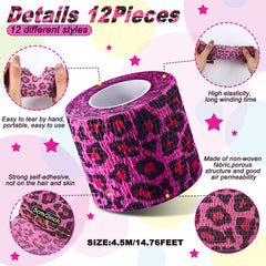 Nuanchu bandage wrap bright colors pattern keeps joints protected during workouts