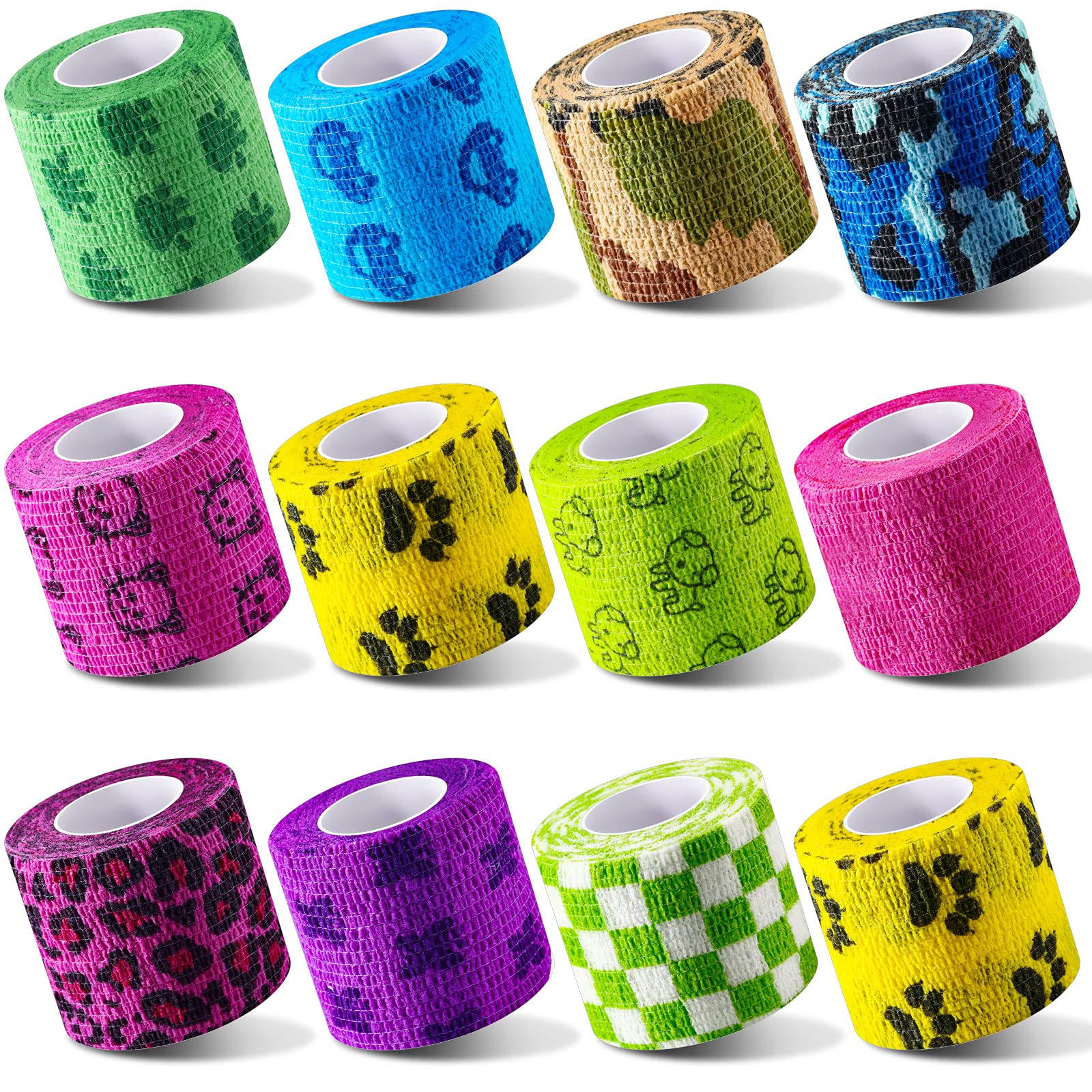 Nuanchu bandage wrap in camouflage pattern provides breathable joint support during activity