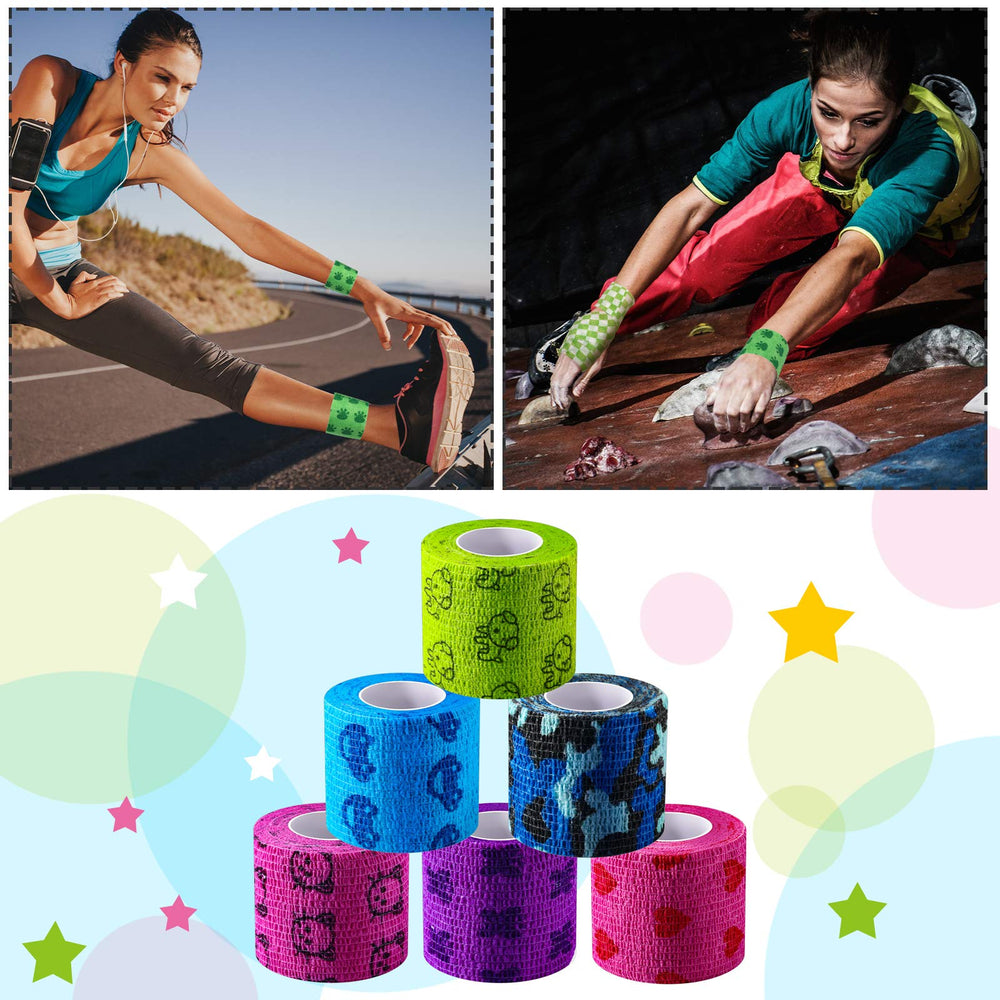 Nuanchu bandage wrap floral pattern is easy to tear by hand for fast wrapping