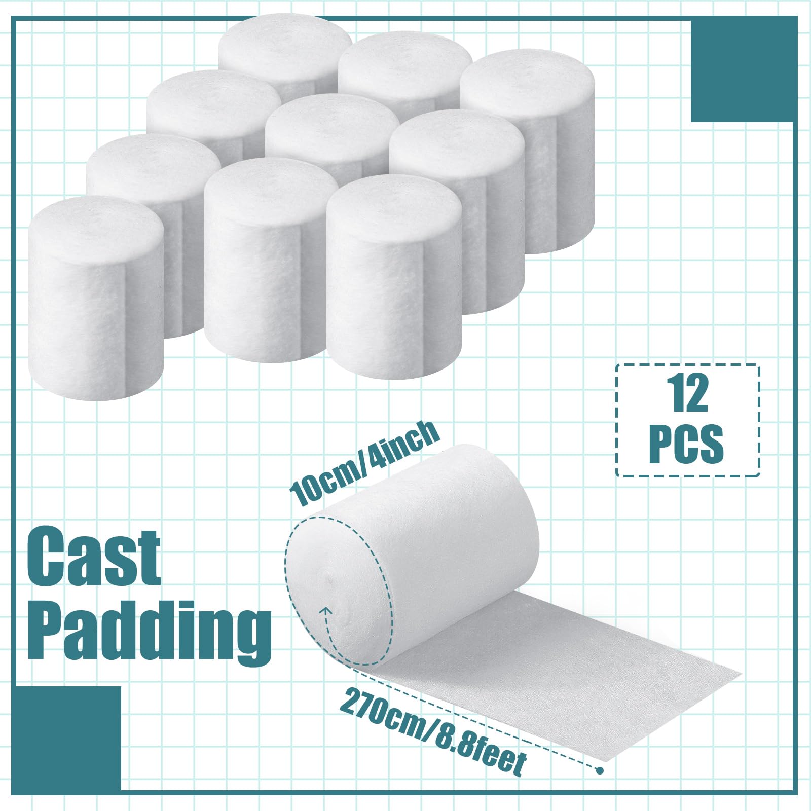 Nuanchu cast padding roll being wrapped gently for DIY plaster work.