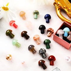 Nuanchu crystal mushroom decor – assorted colors to inspire DIY crafts and party decor