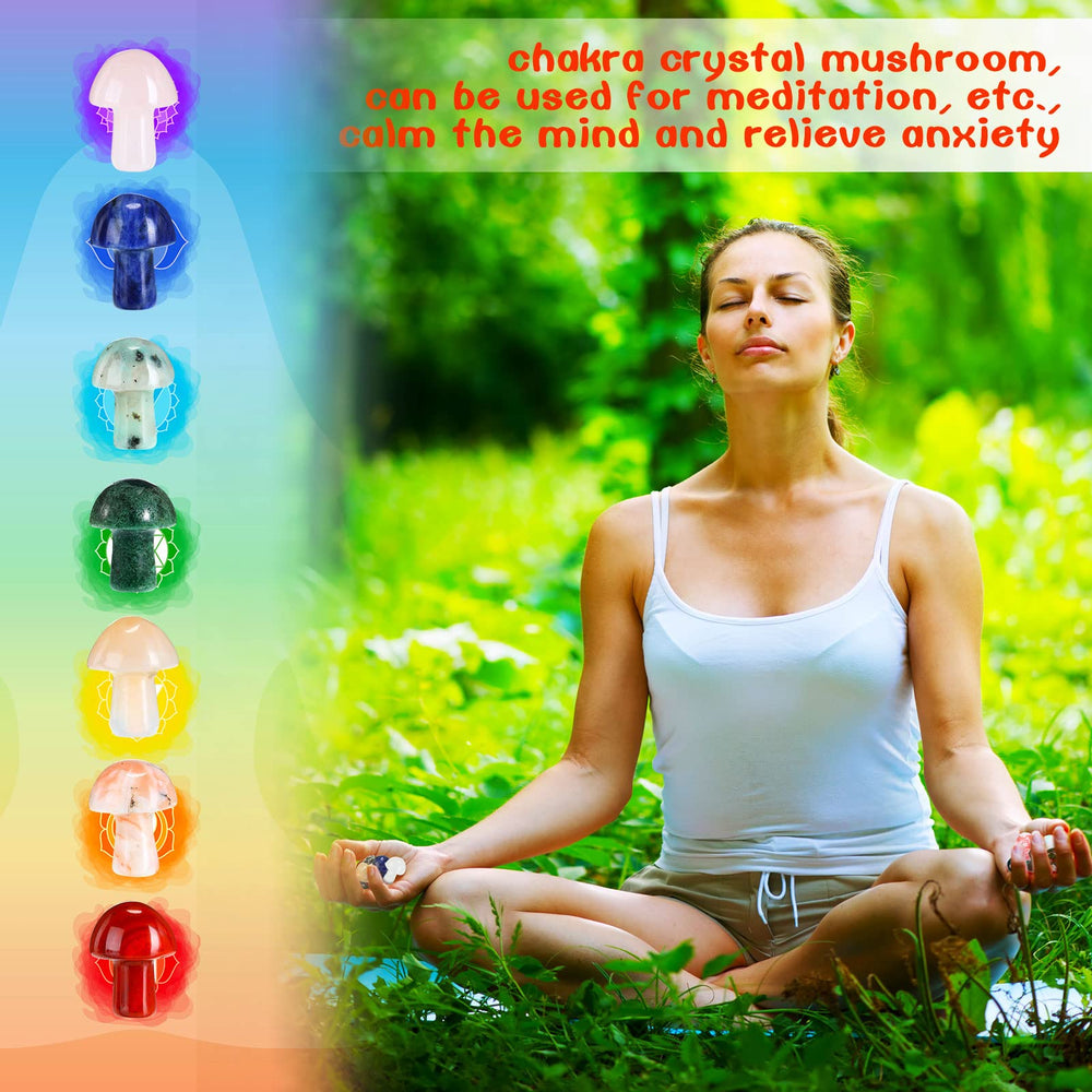 Nuanchu crystal mushroom decor – pocket-sized charm for meditation corners