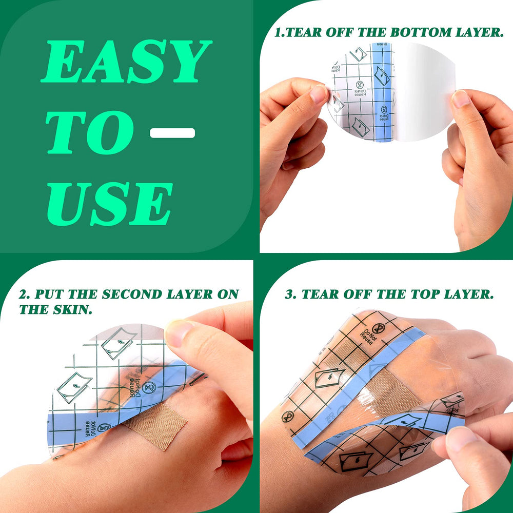 Nuanchu ellipse-bandage design with central blue line for easy alignment.