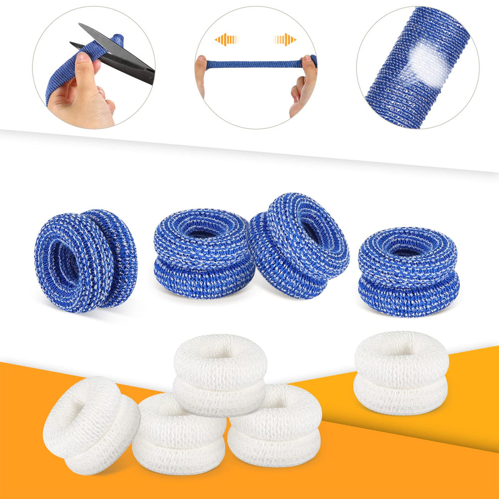 Nuanchu finger bandage on finger demonstrates gentle fit and breathable coverage