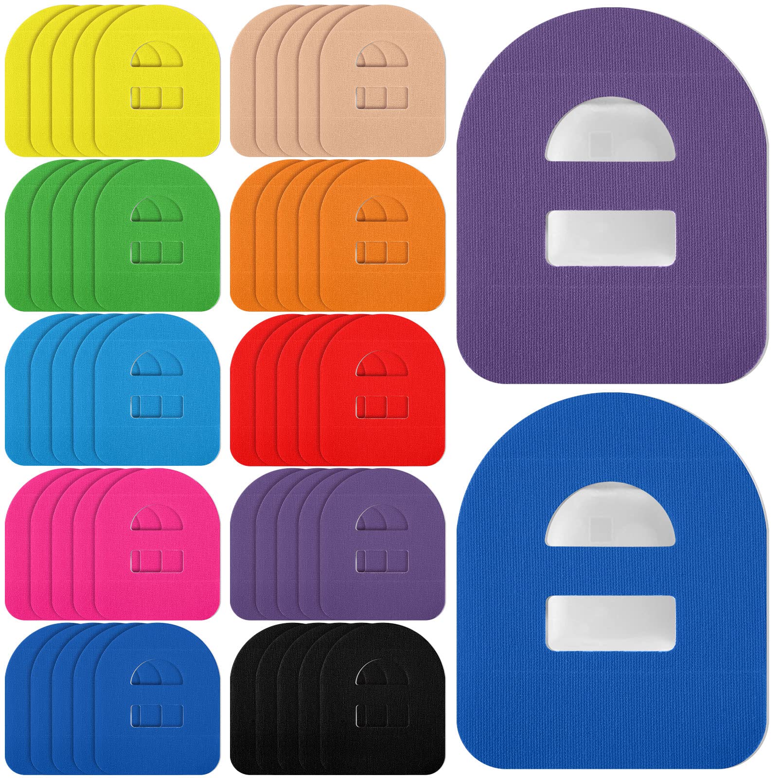 Nuanchu Omnipod waterproof patches for CGM protection during swimming.