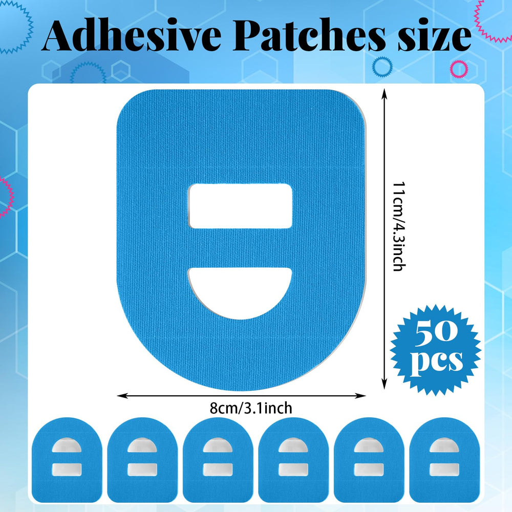 Nuanchu Omnipod patch closeup demonstrates strong adhesive for reliable wear.