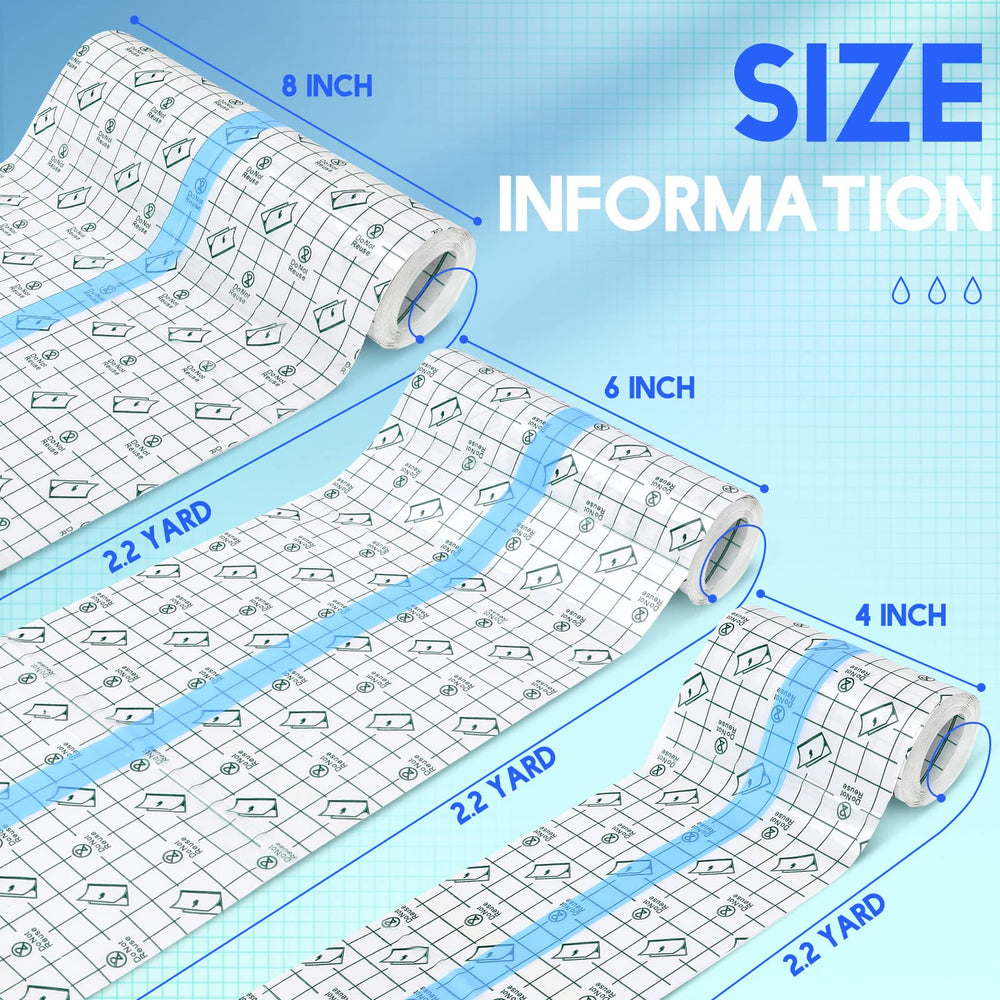 Applied Nuanchu 4-inch tattoo bandage on skin showing breathable, flexible coverage.