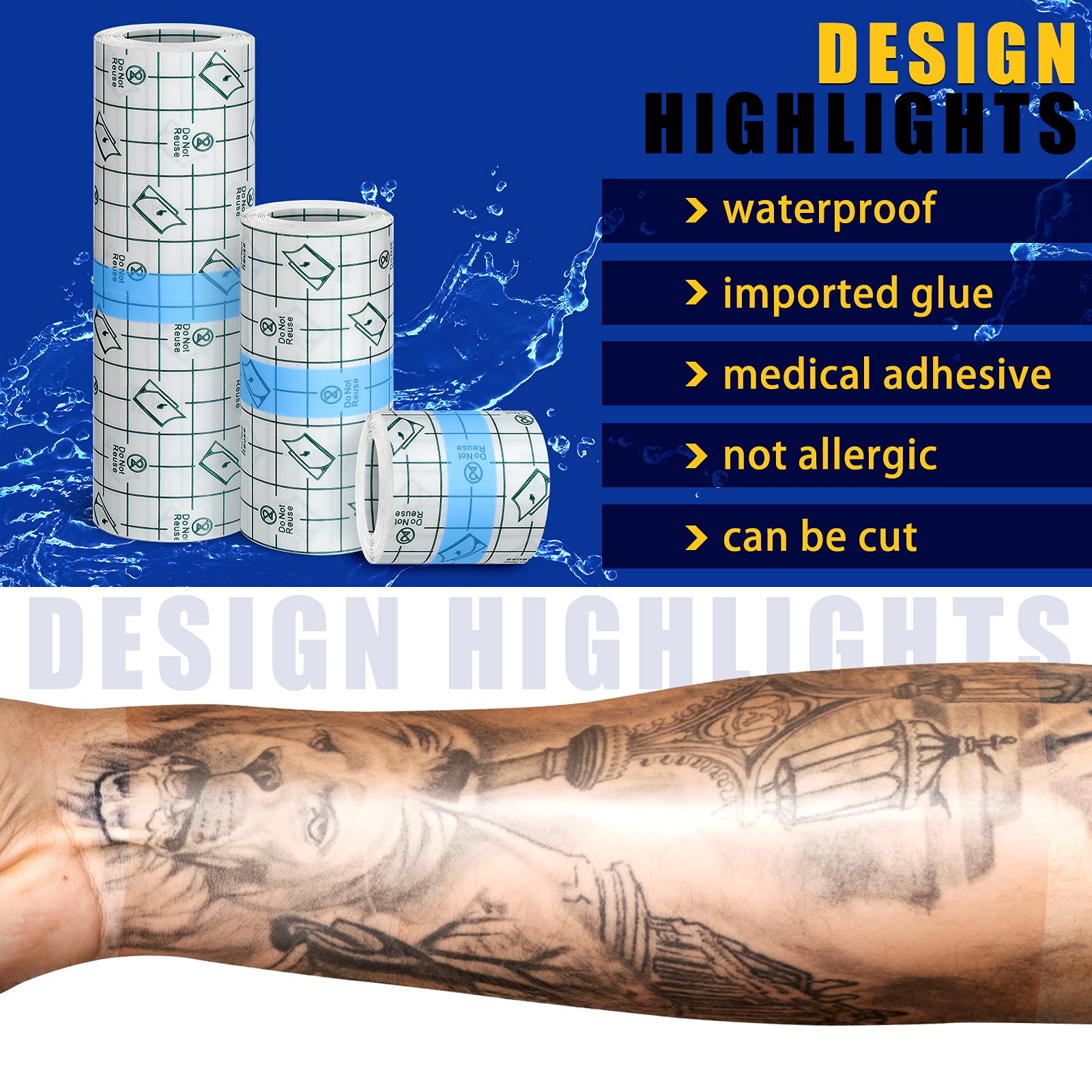 Nuanchu 3-layer waterproof bandage offers long-lasting adhesion for daily routines.