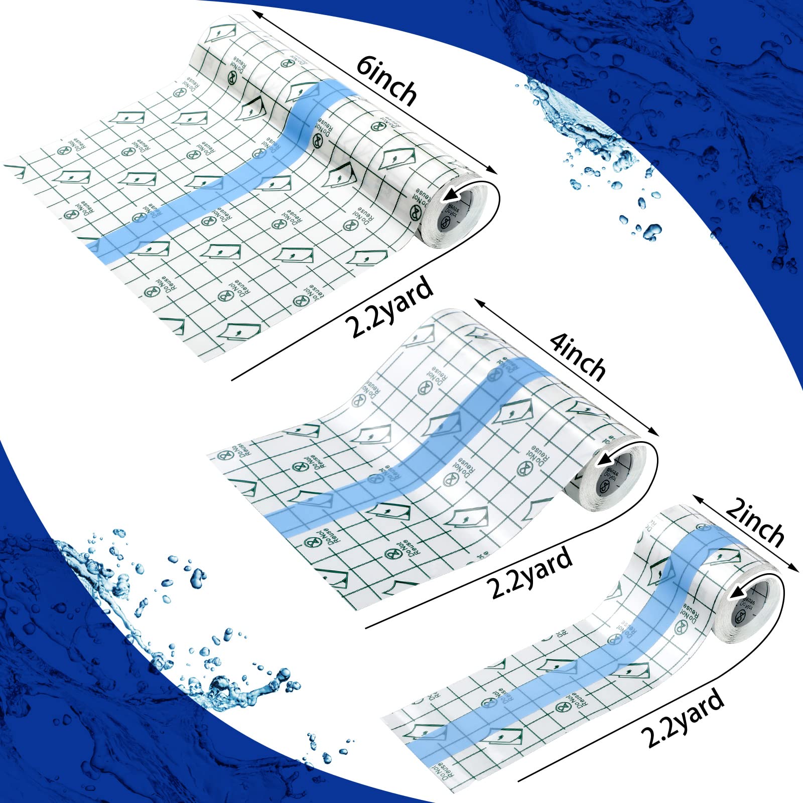 Nuanchu 4 inch tattoo wrap roll provides secure coverage during daily activities.