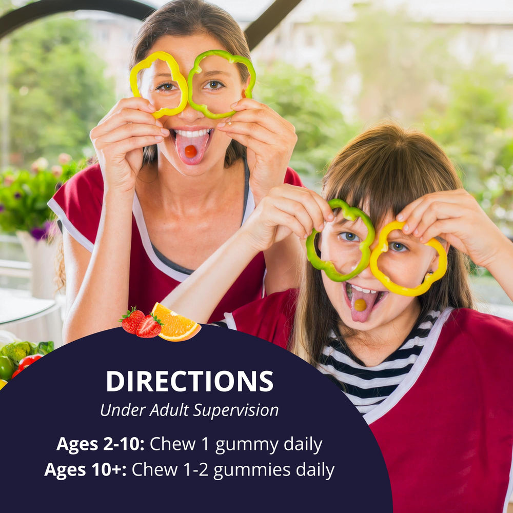 NuBest gummies kids two gummies deliver 5B CFU