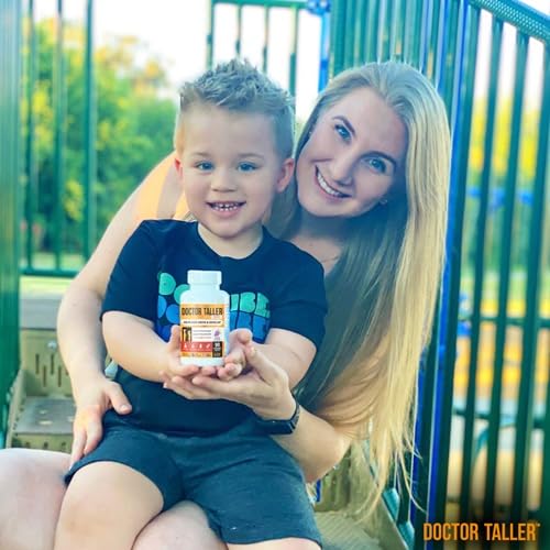 NuBest Doctor Taller Kids ingredients list highlighting calcium, vitamins, and minerals.