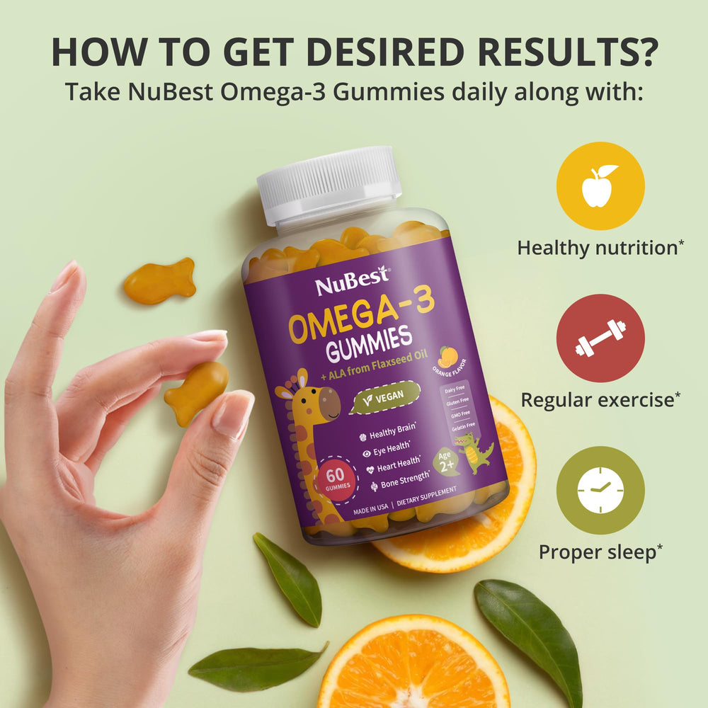 Flaxseed oil ingredient illustration emphasizing plant-based Omega-3 source.