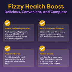 NuBest Tall Fizzy kid-friendly orange flavor preferred by children