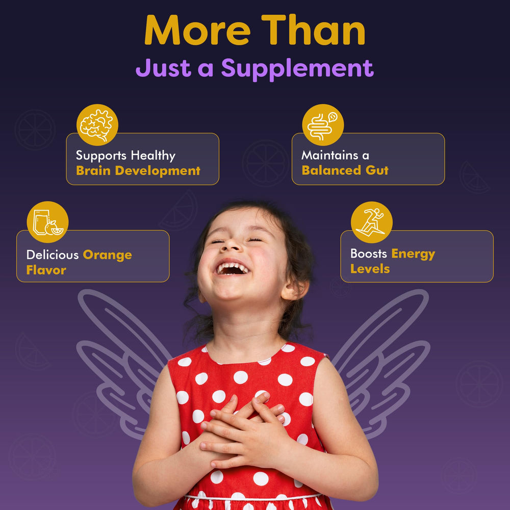 NuBest Tall Fizzy probiotic blend promoting digestive comfort for kids