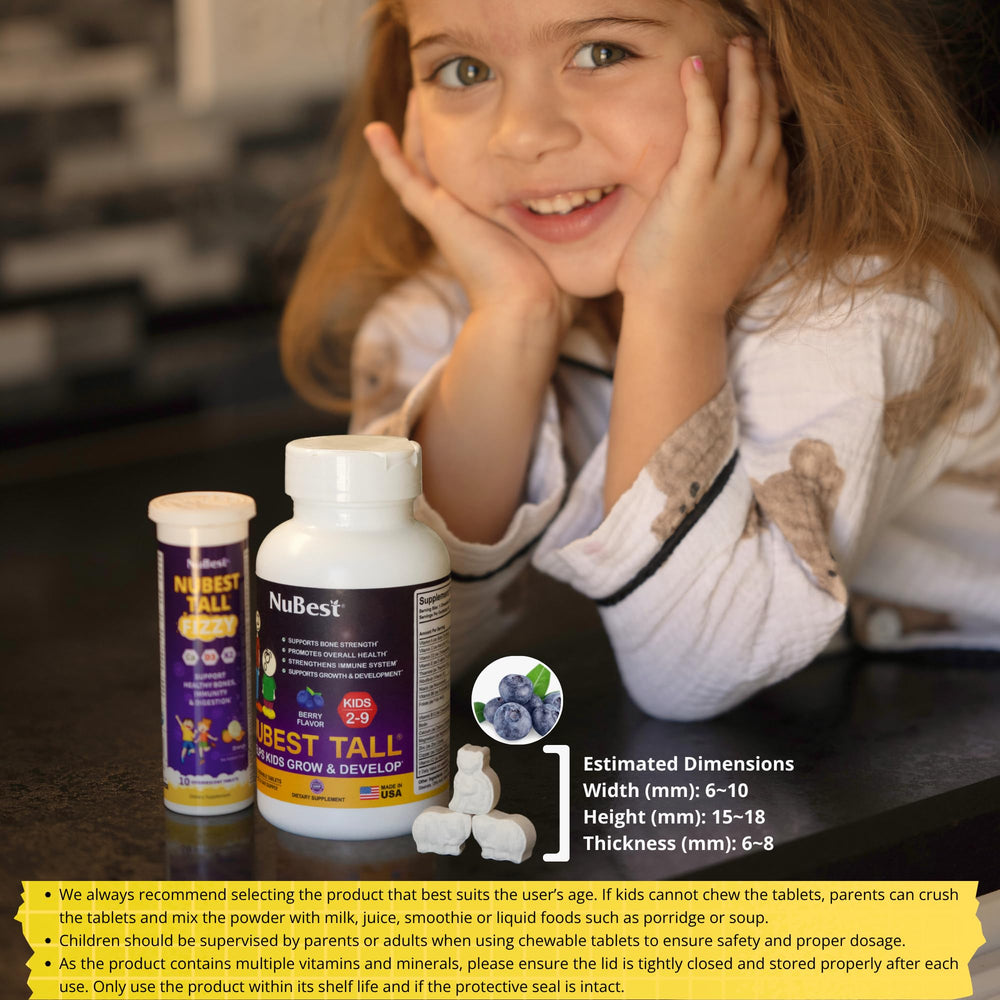 NuBest Tall Kids made in the USA with cGMP standards.