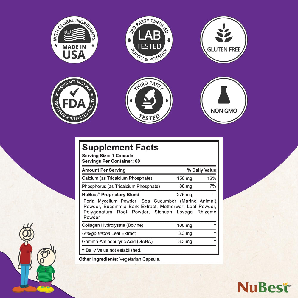 NuBest Tall packaging box shows GMP and HACCP certification.