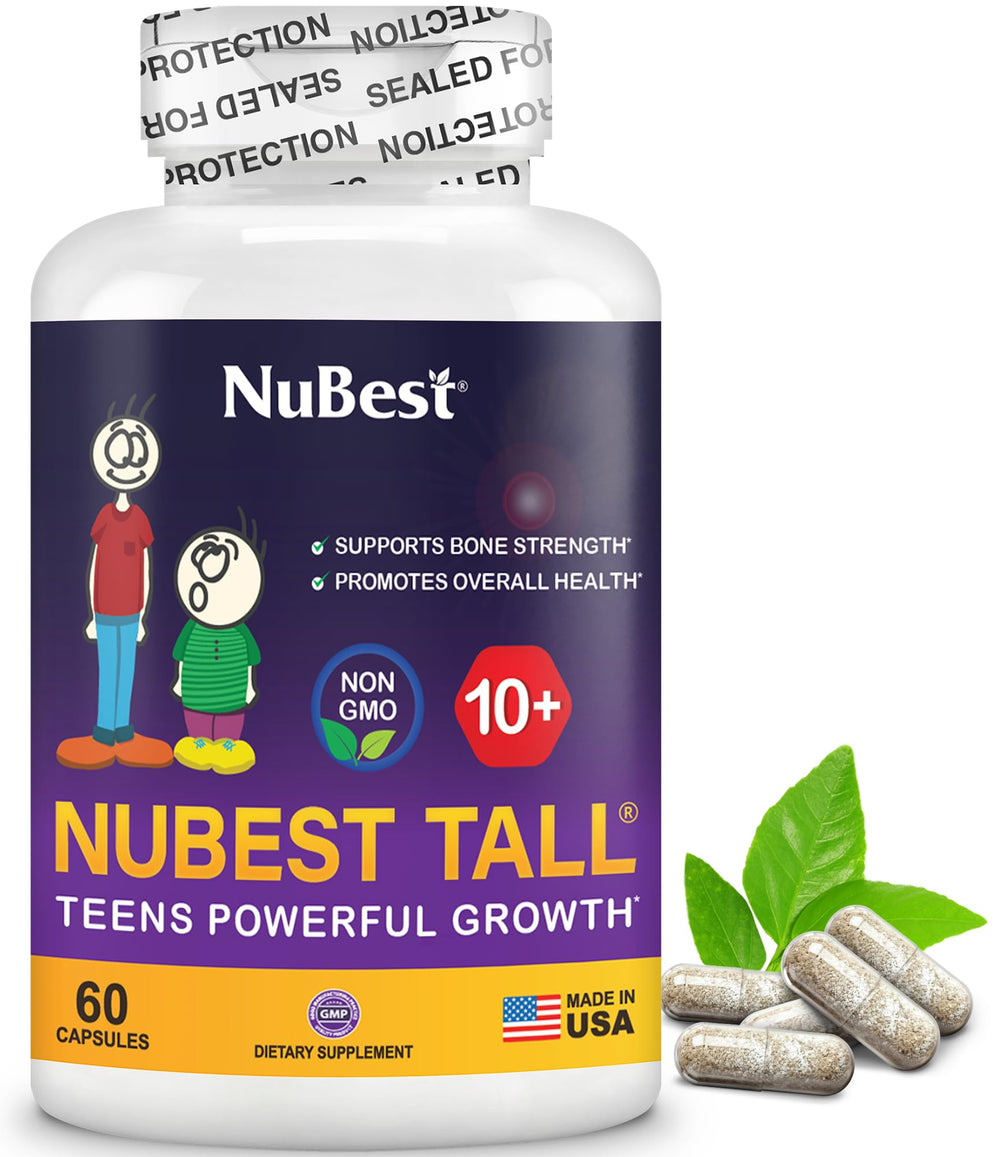 NuBest Tall 10+ bottle pour shows easy daily use for teen bone health