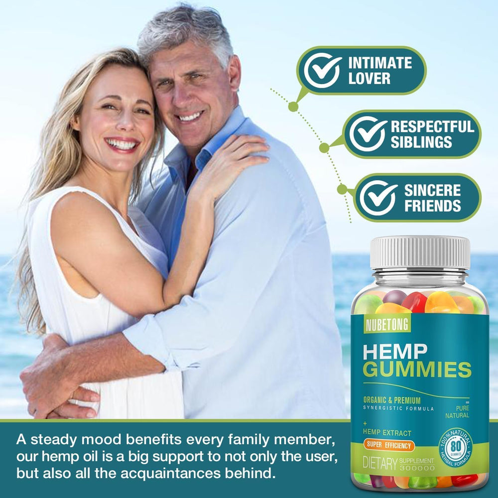 Nubetong Hemp Gummies daily-use serving with flavor profile.