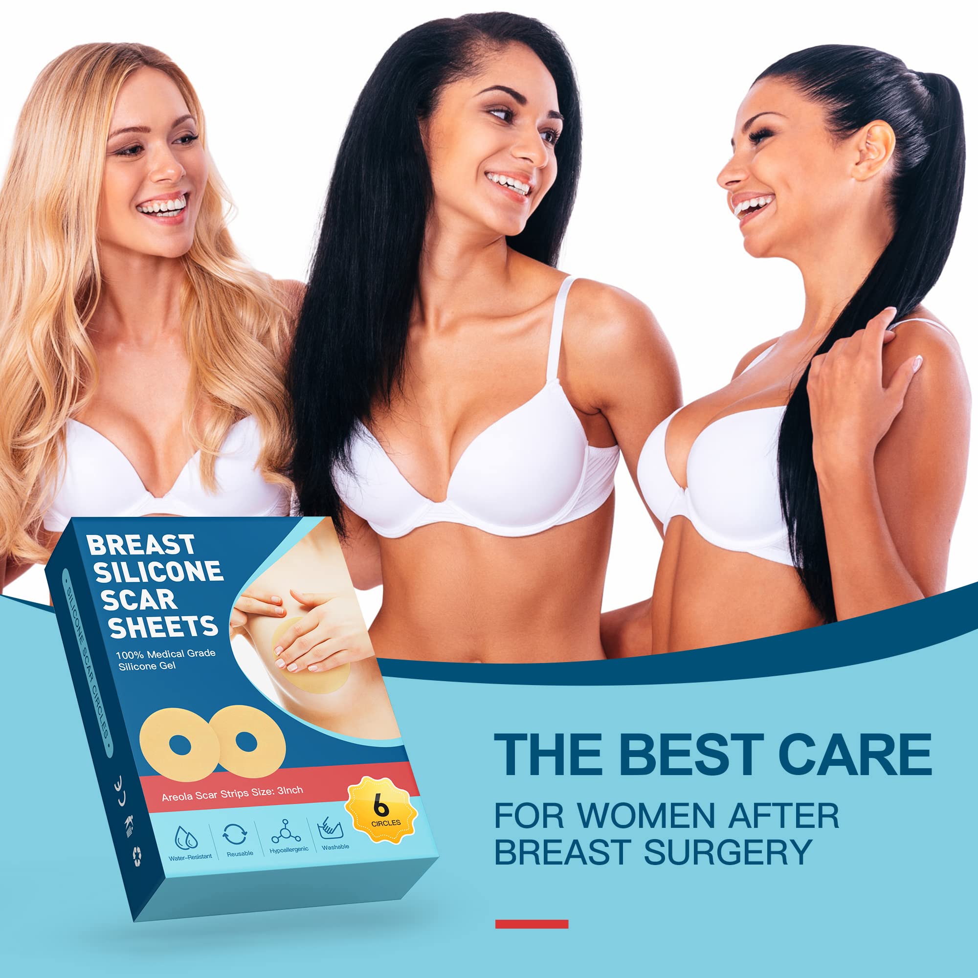 Nubical silicone sheets support flexible wear with skin hydration.
