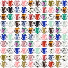 Nuenen heart stones bulk 108pcs in assorted colors for decor.