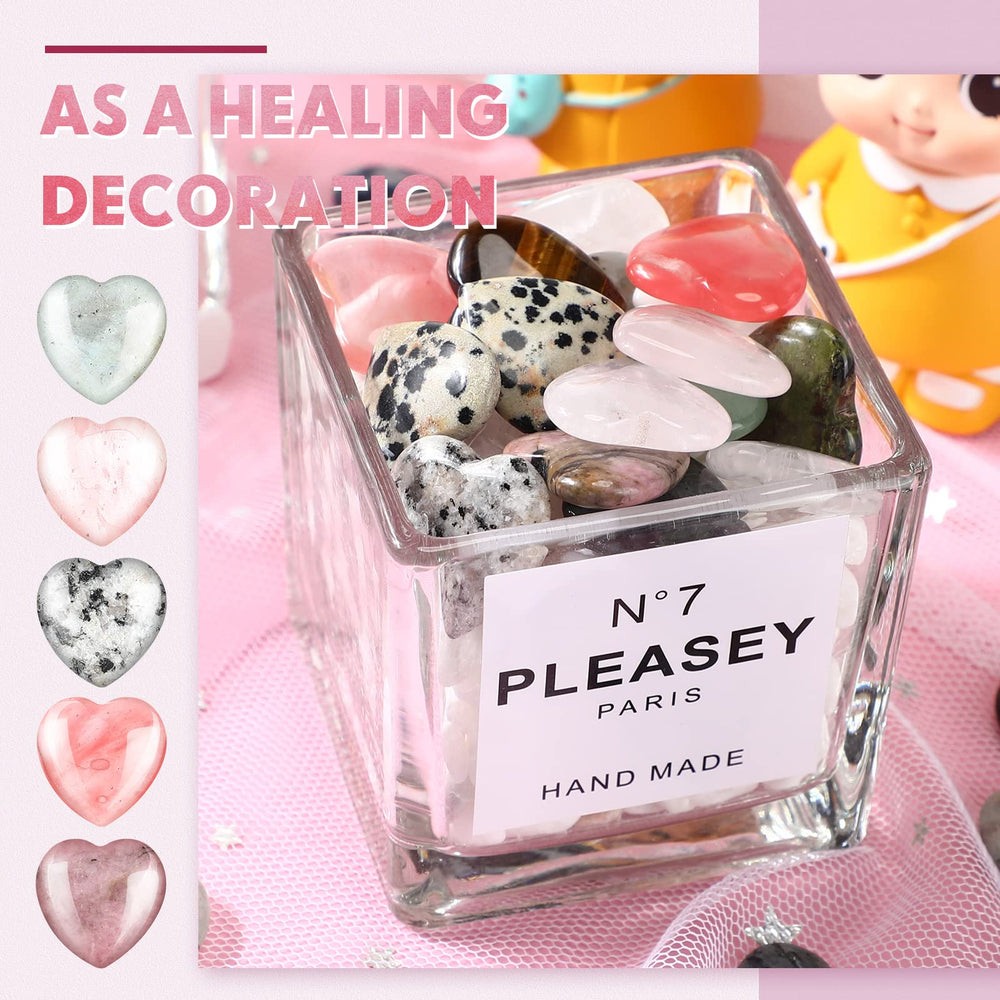 Nuenen heart stones hand-polished for a smooth touch.