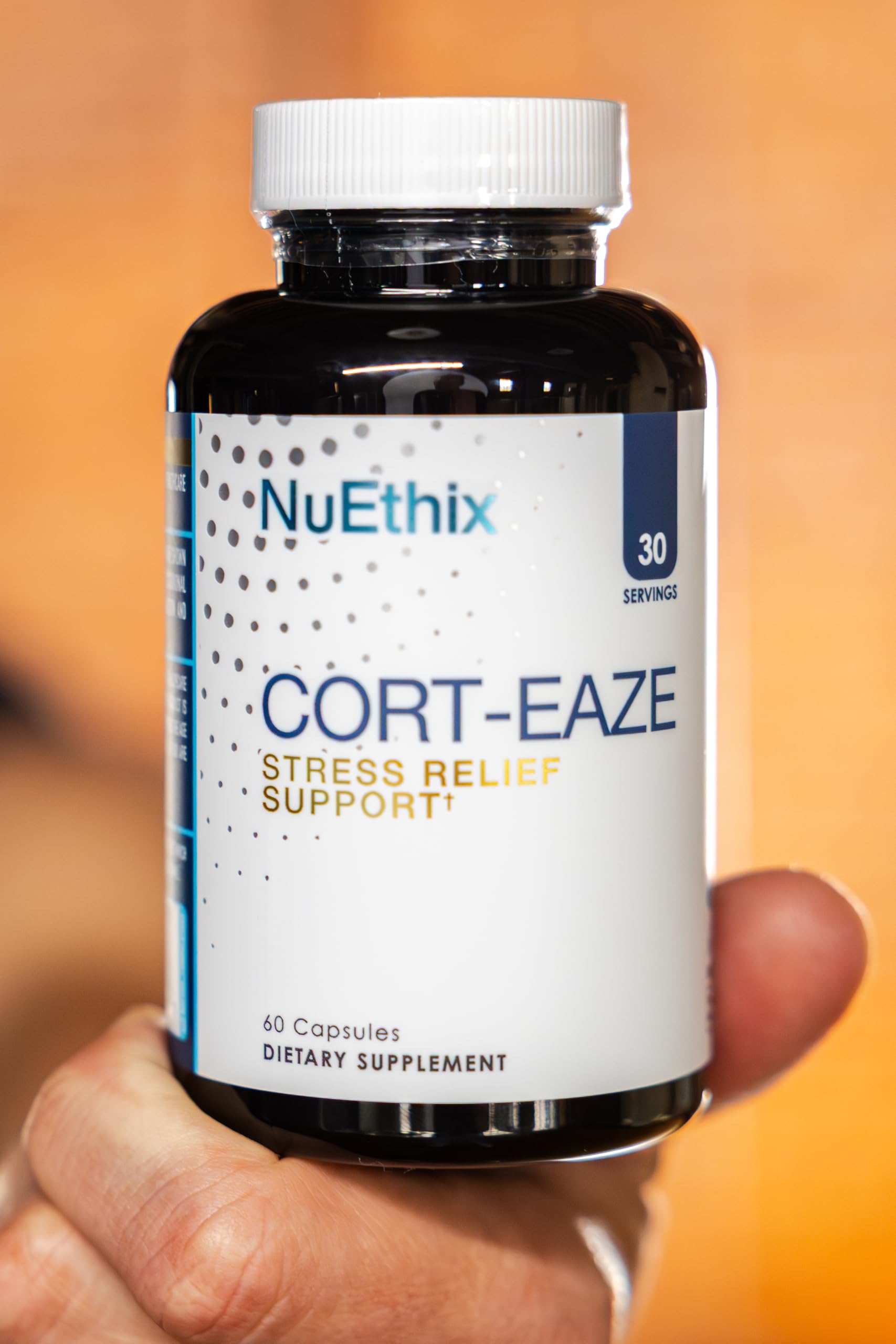 NuEthix Cort-Eaze label notes gluten-free and non-GMO