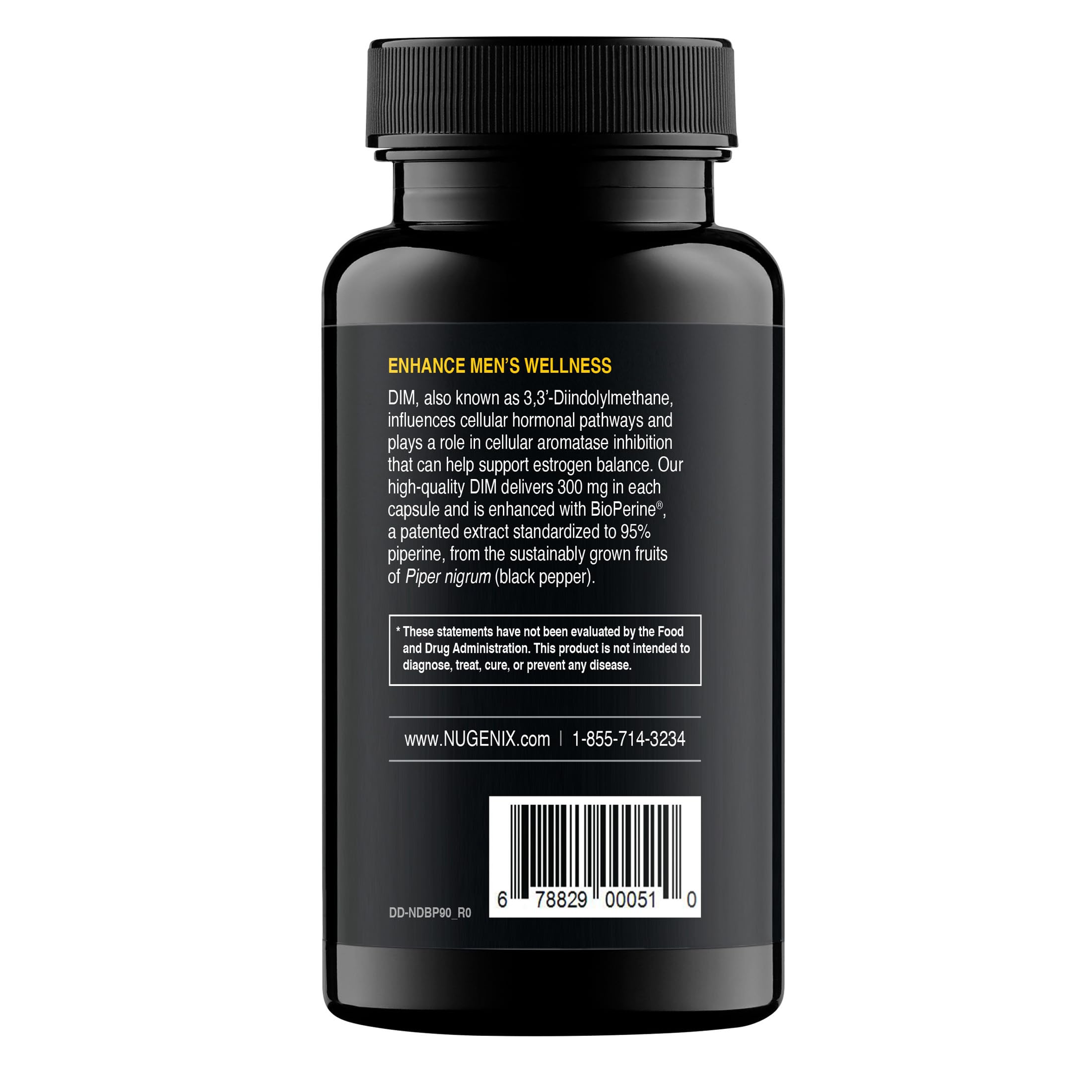 Nugenix Essentials DIM bottle on a desk for easy daily intake