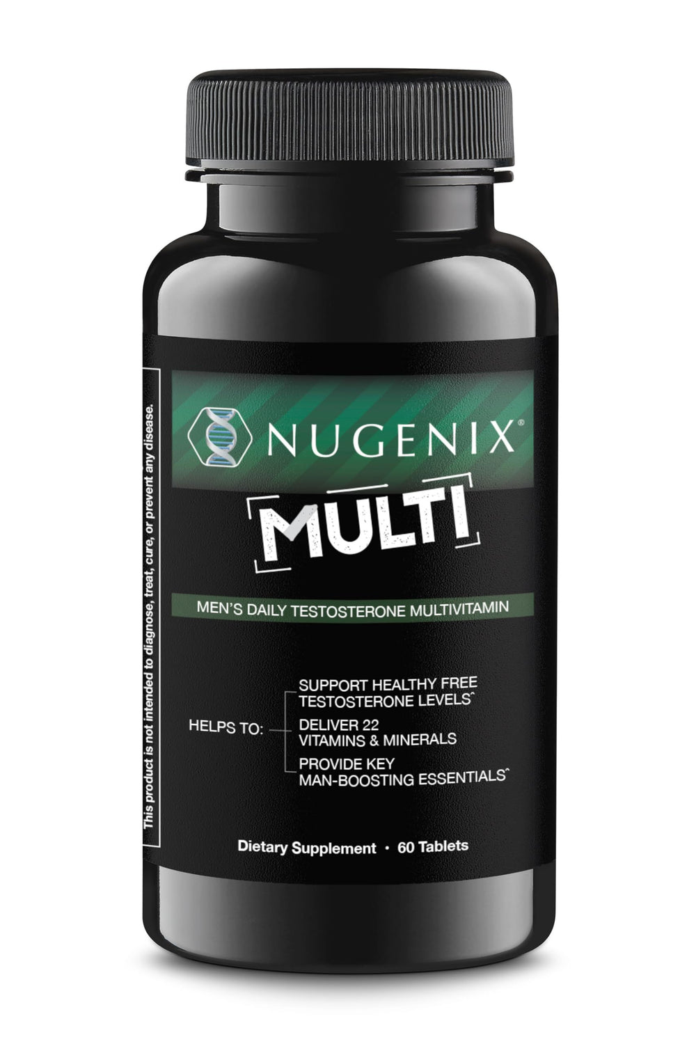 Nugenix multivitamin for men bottle front for daily vitality
