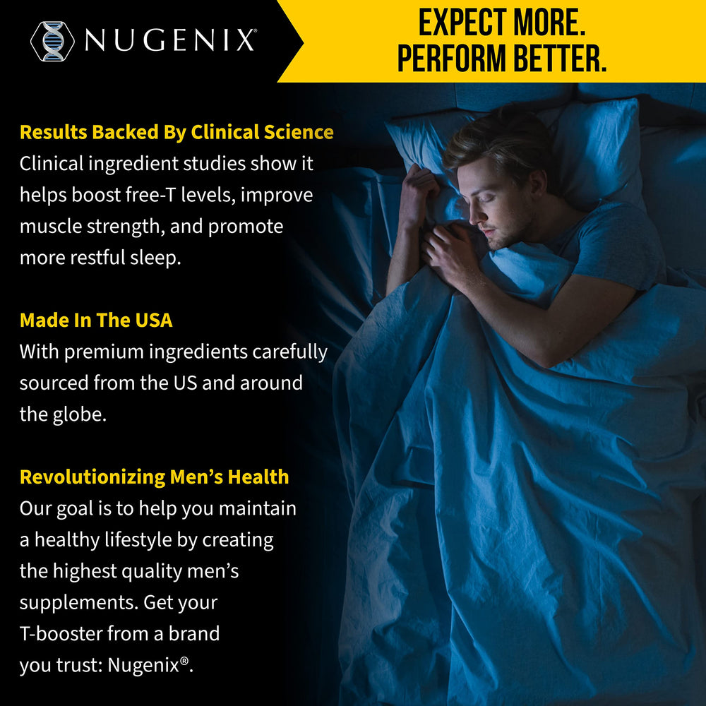 Nugenix PM ZMA nutrition facts panel showing mineral blend details.