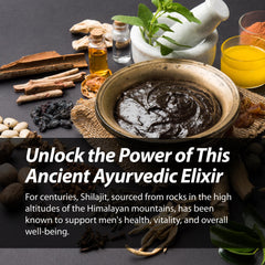 Nugenix Shilajit origin label emphasizing Himalayan sourcing