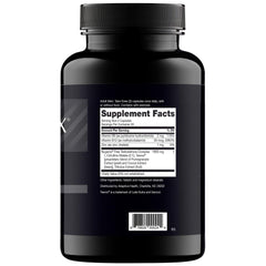 Nugenix T Booster capsules closeup emphasizes easy daily use and consistent capsule design.