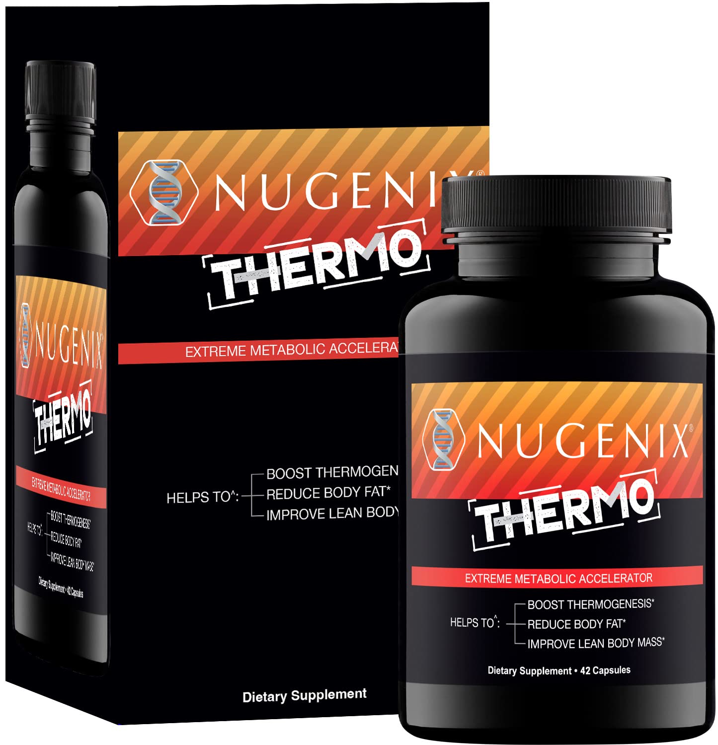 Nugenix Thermo pills closeup highlighting compact capsules designed for fat metabolism