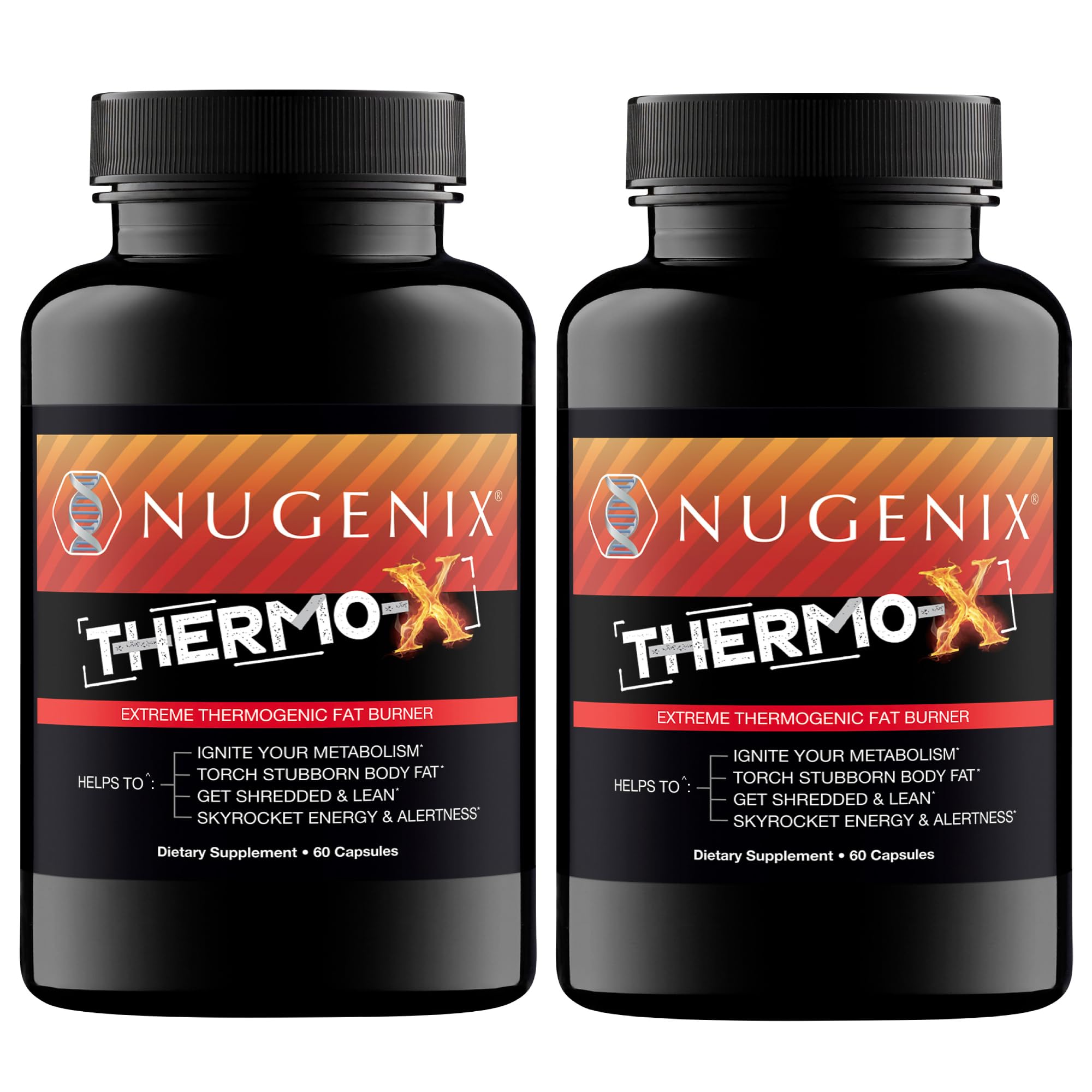 Nugenix Thermo-X bottle and capsules for energy support during workouts