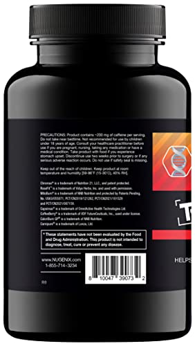 Nugenix Thermo-X capsules closeup highlighting compact capsules for metabolic support