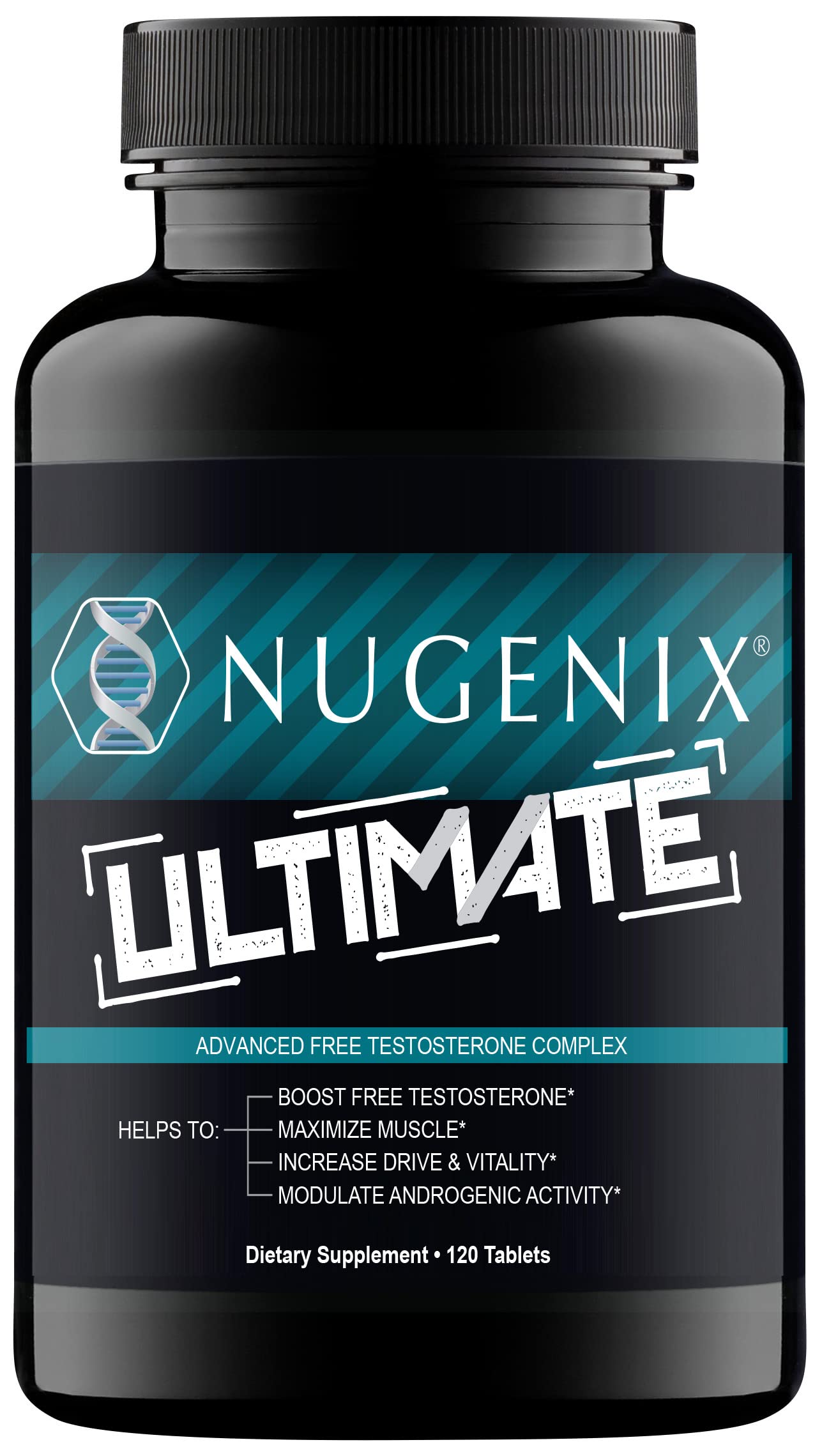 Nugenix Ultimate bottle front view for men’s wellness and daily support.
