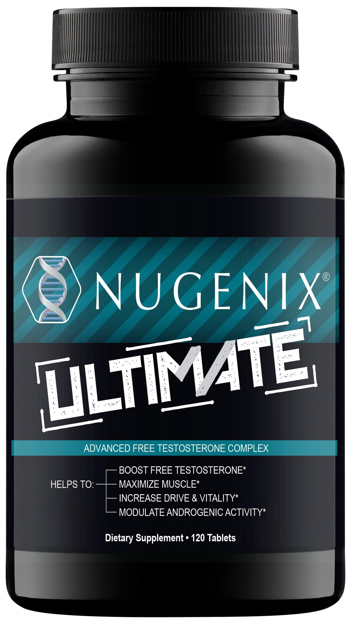 Nugenix Ultimate bottle front view for men’s wellness and daily support.